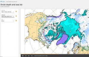 Hudson Bay Vereisung 2025 - Eisprognose für 20.12.2025 vom ECMWF.