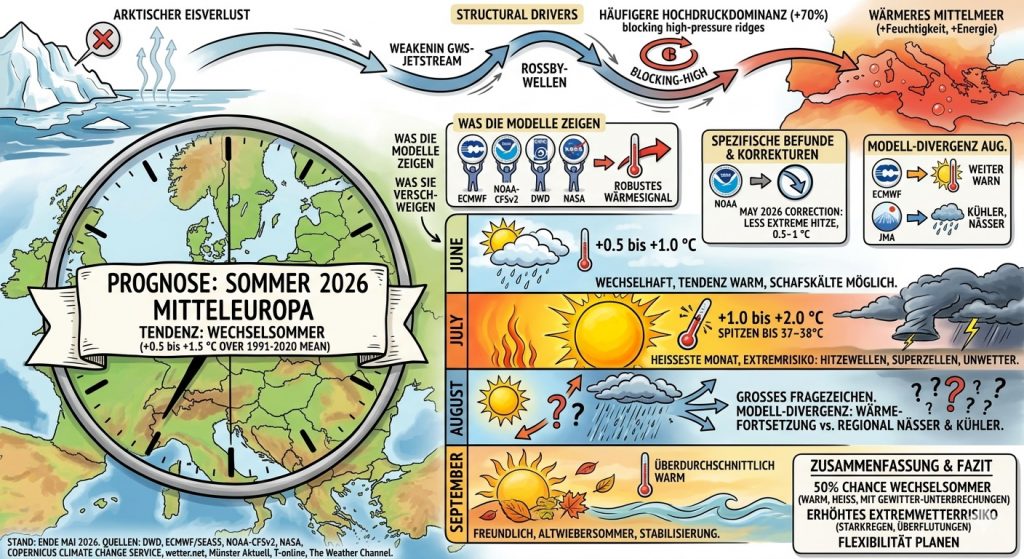 Langfristprognose Sommer 2026