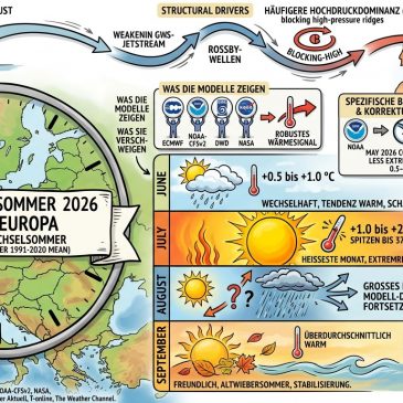 Langfristprognose Sommer 2026 für Deutschland: Was die Modelle zeigen – und was sie verschweigen